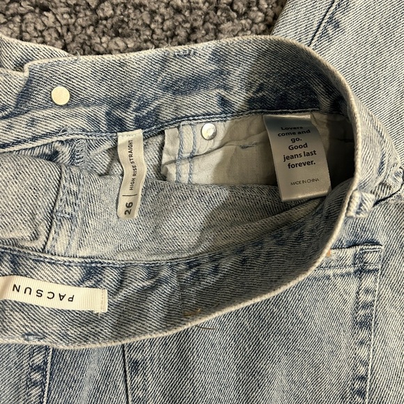 PacSun Light Blue Distressed Ankle Jeans - Picture 6 of 7